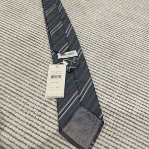 Giorgio Armani Charcoal and Silver Men's Tie